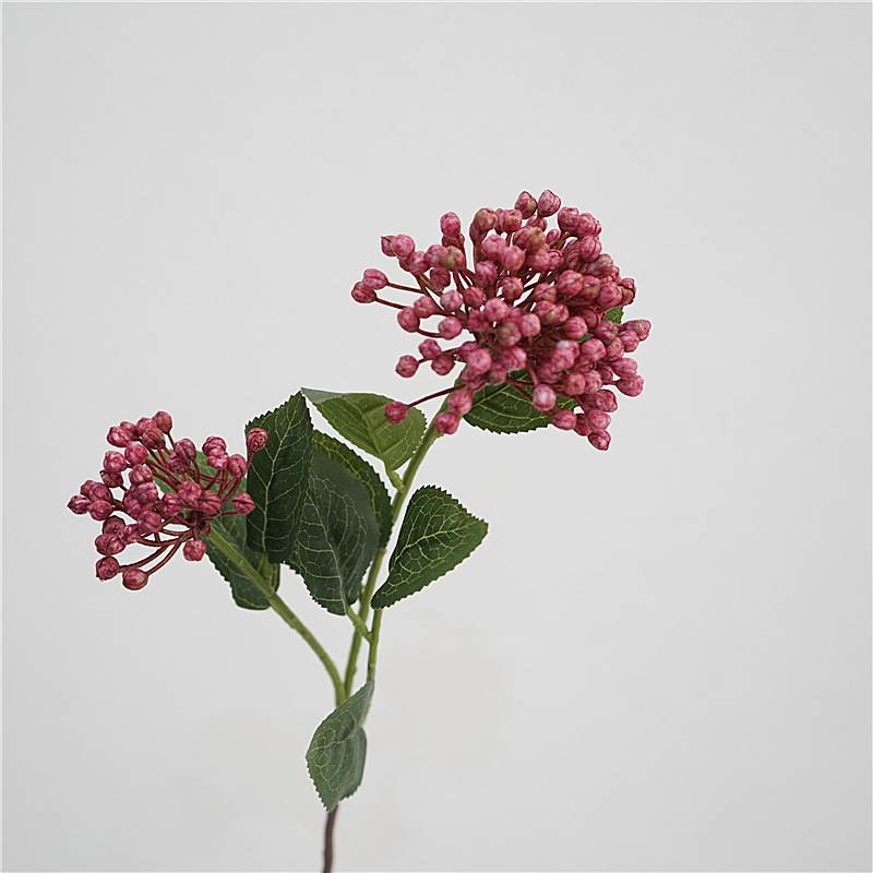 Simulated hydrangea fruit with two branches