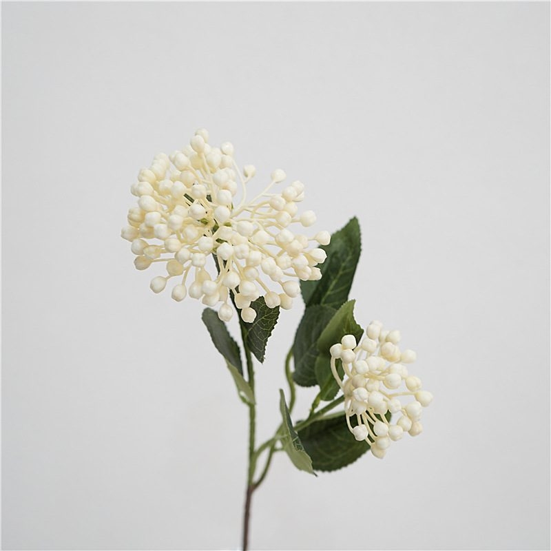 Simulated hydrangea fruit with two branches