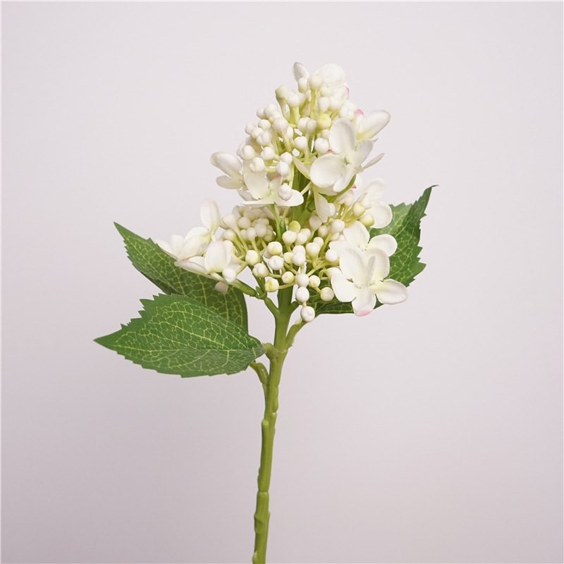 Hydrangeas in bloom made of silk fabric
