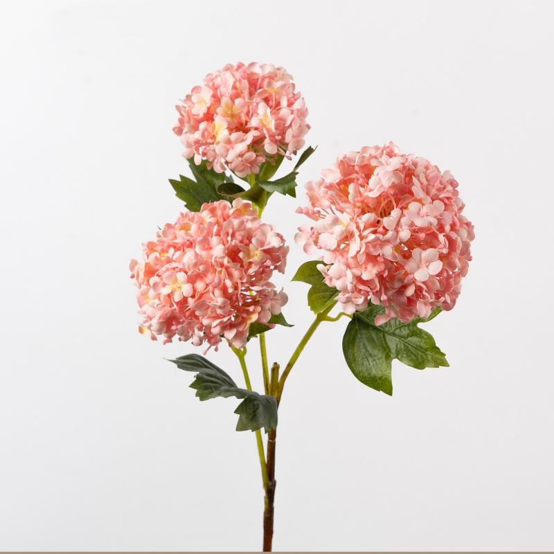Artificial hydrangea with three flowers