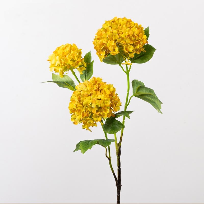 Artificial hydrangea with three flowers