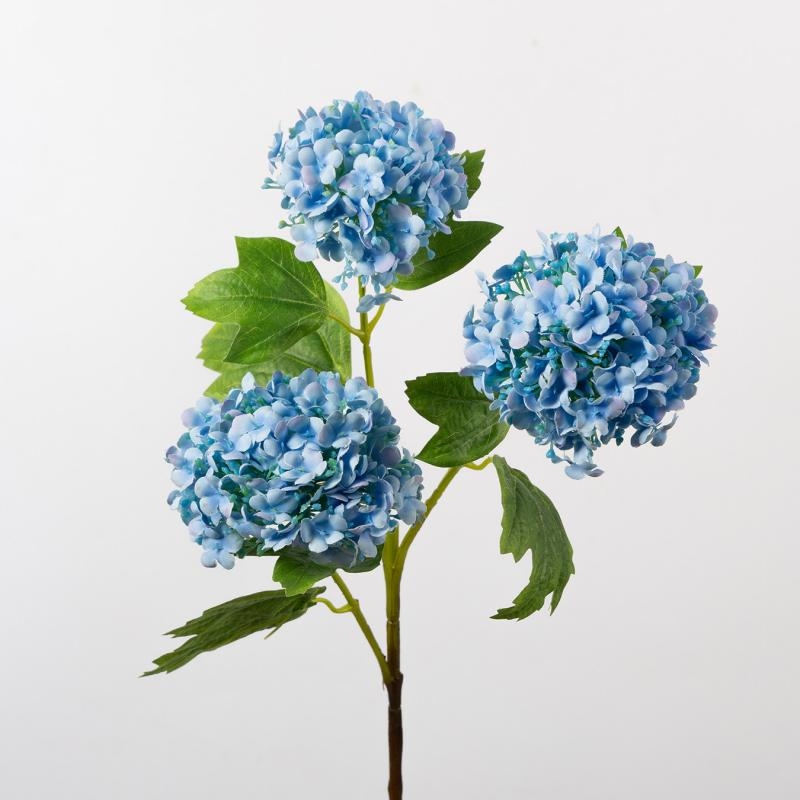 Artificial hydrangea with three flowers