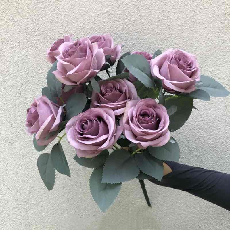 Artificial roses with ten flower heads
