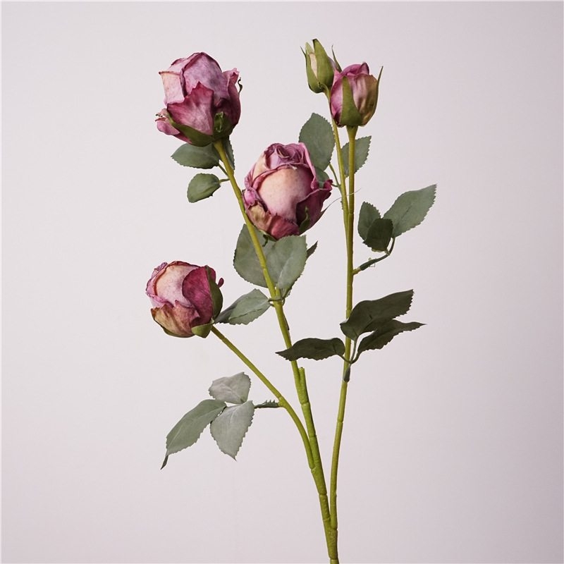 Artificial roses with 5 flowers