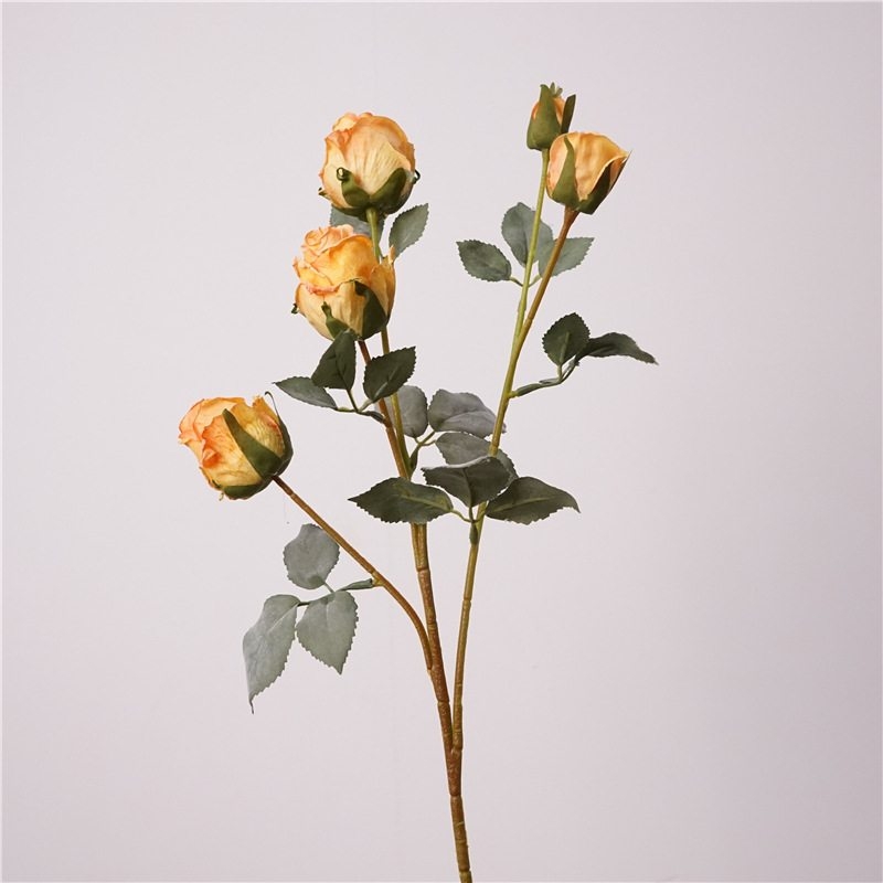 Artificial roses with 5 flowers
