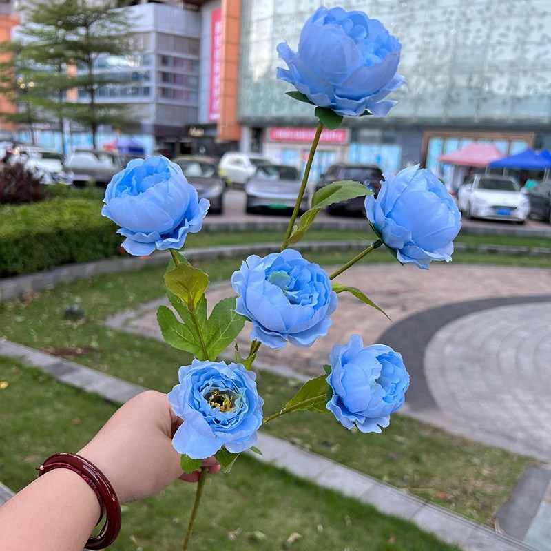 Artificial peony with 6 flowers