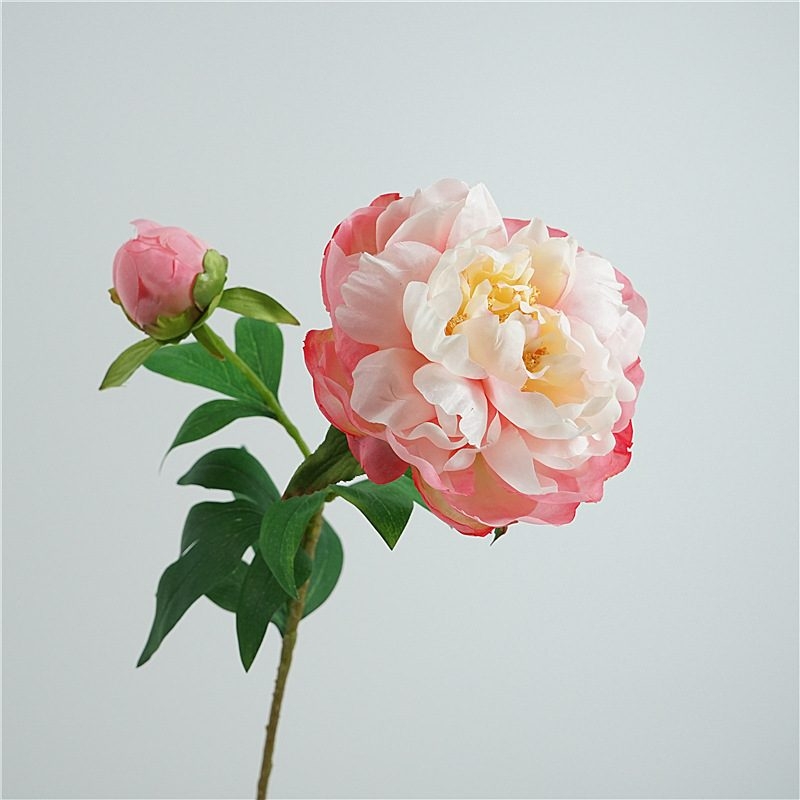 Artificial peony with 2 flowers