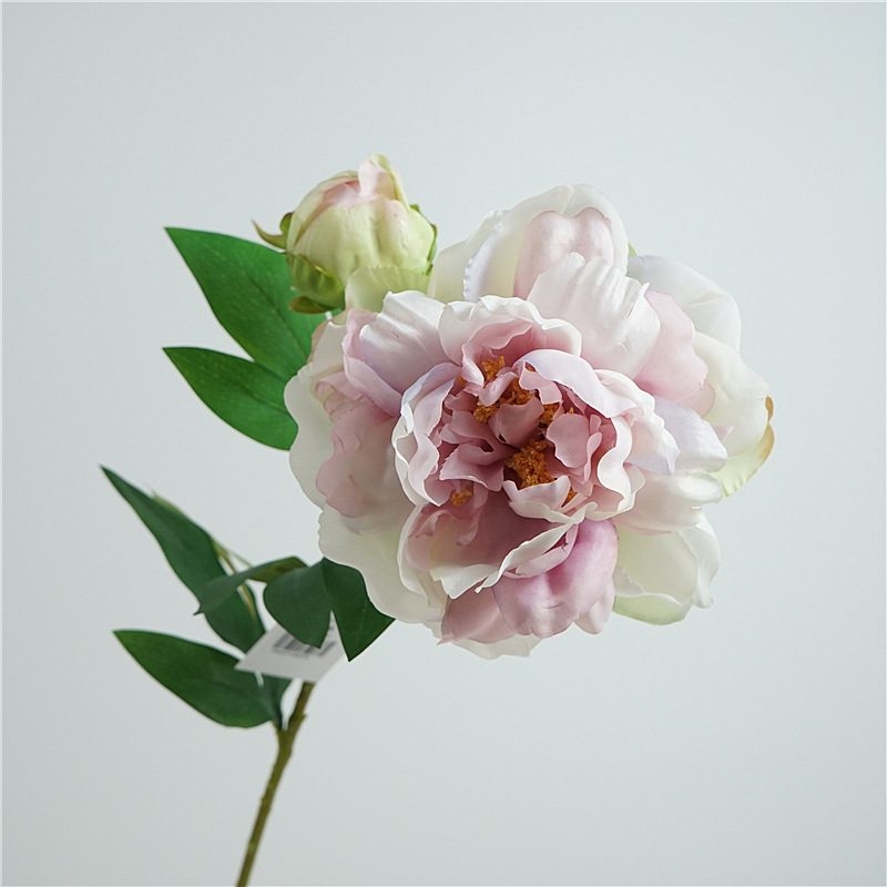 Artificial peony with 2 flowers