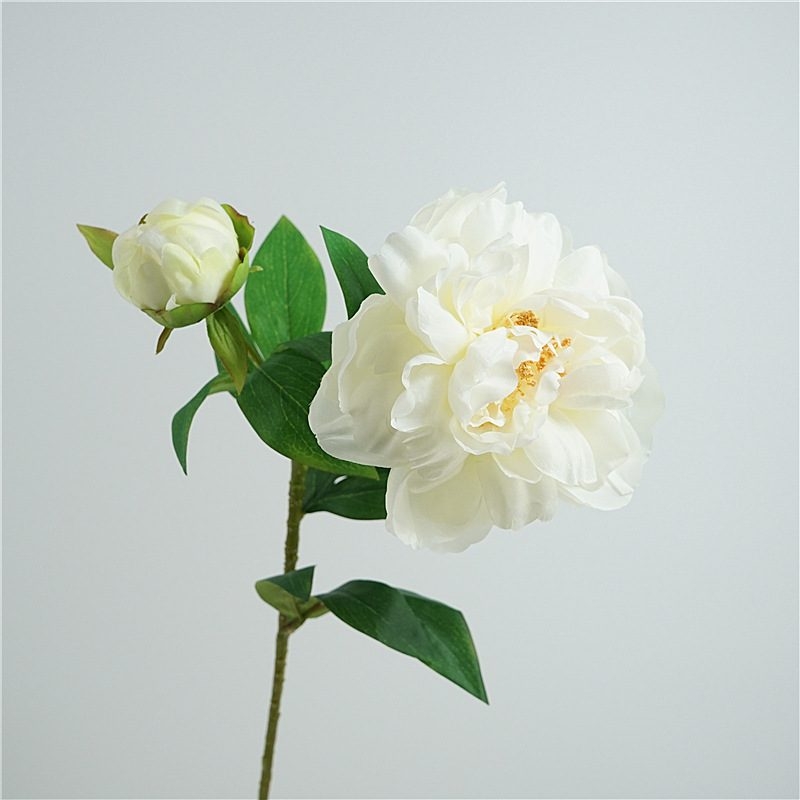 Artificial peony with 2 flowers