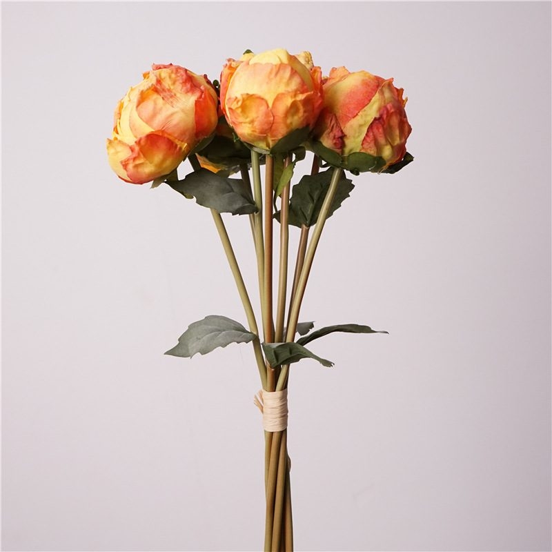 Bouquet of artificial peony buds
