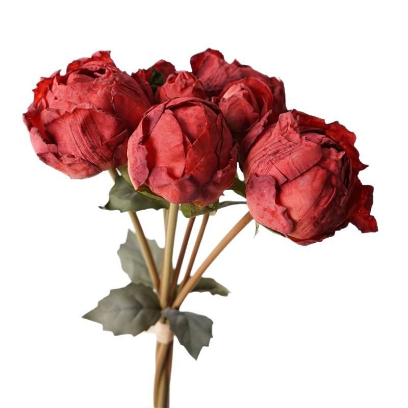 Bouquet of artificial peony buds