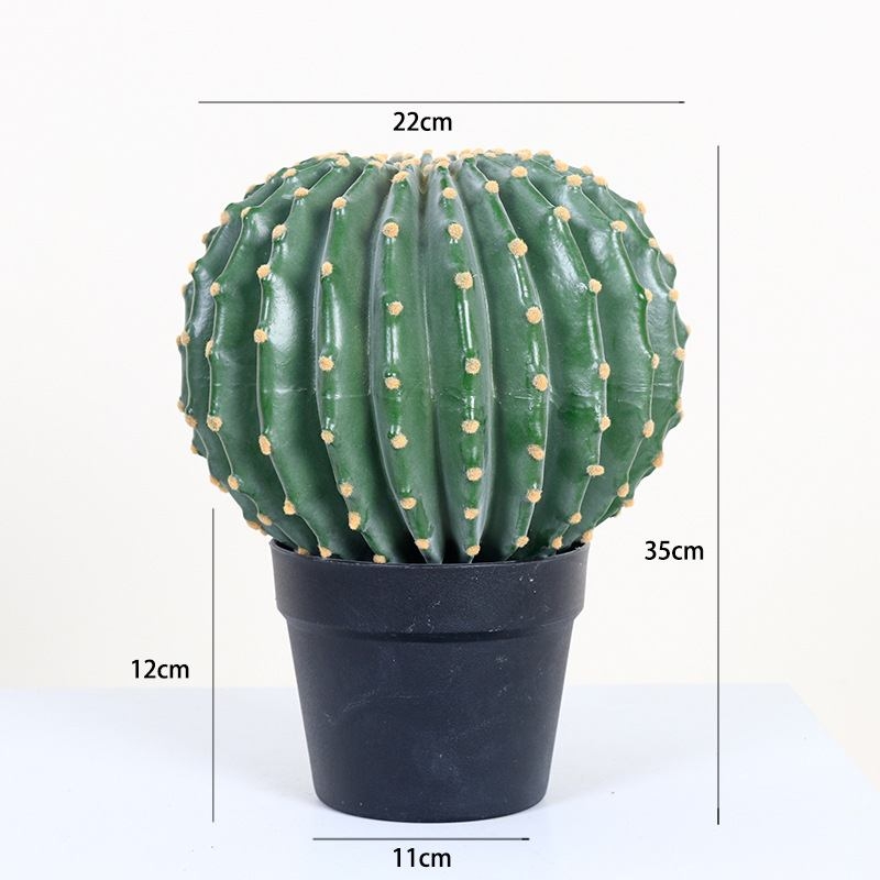 Artificial ball cactus bonsai