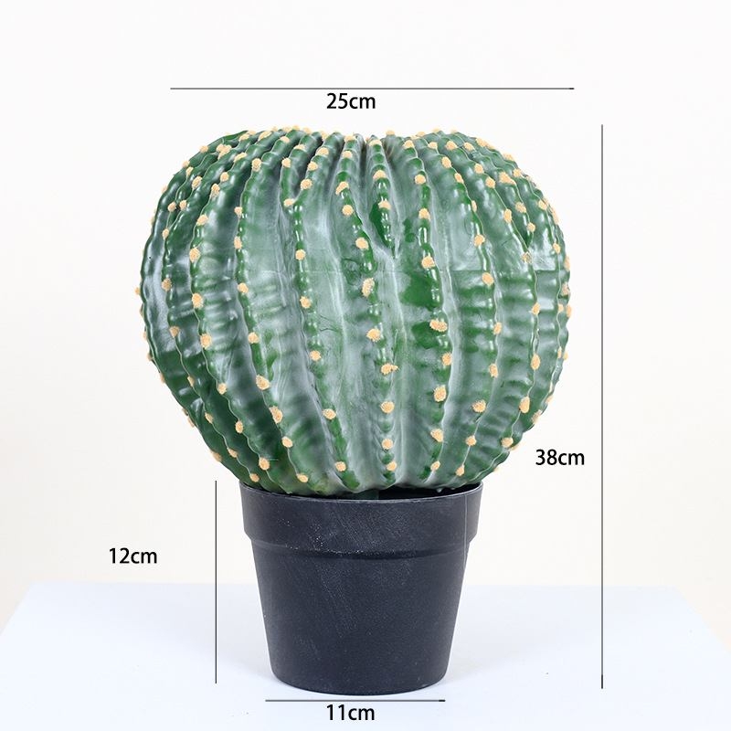 Artificial ball cactus bonsai