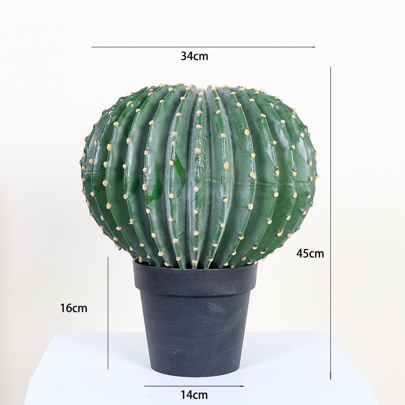Artificial ball cactus bonsai