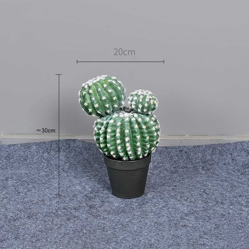 Simulated ball cactus bonsai
