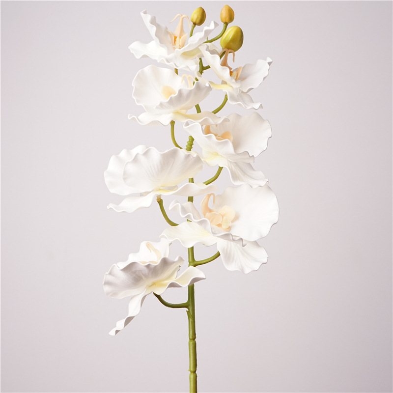 Curly-edged artificial Phalaenopsis orchid