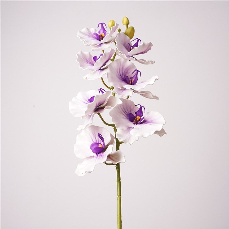 Curly-edged artificial Phalaenopsis orchid