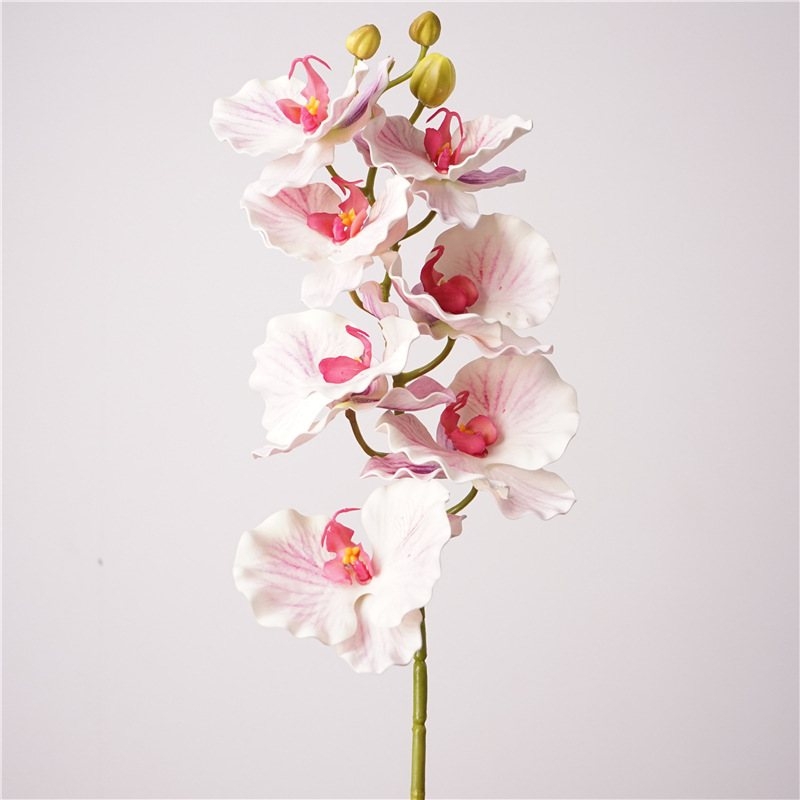 Curly-edged artificial Phalaenopsis orchid