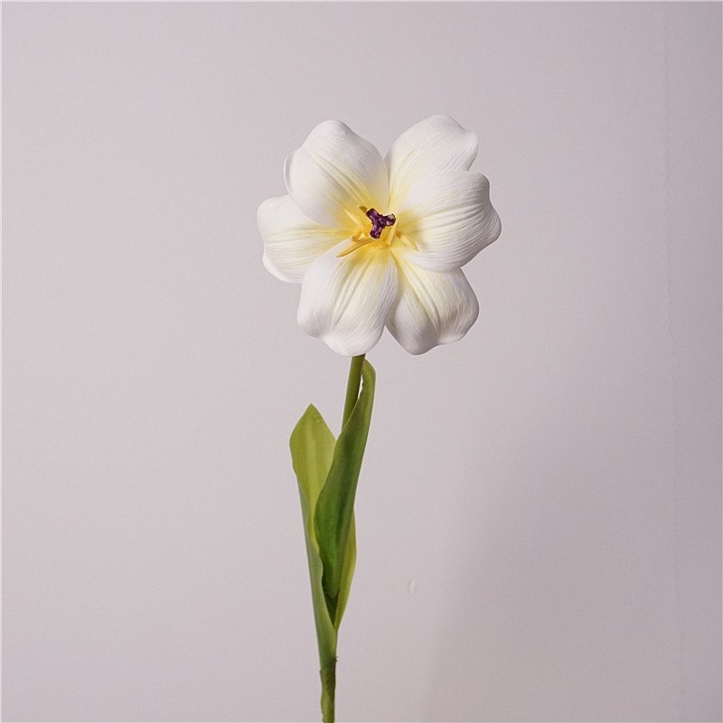 Smiley face-shaped artificial tulips