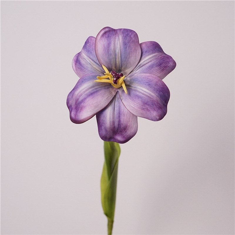 Smiley face-shaped artificial tulips