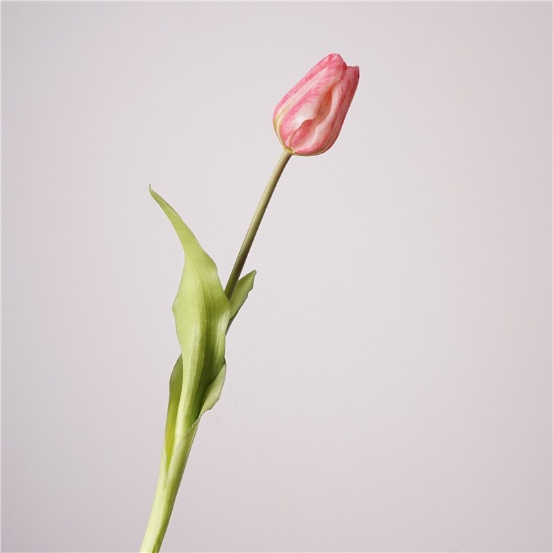 Simulated soft-touch silicone tulip
