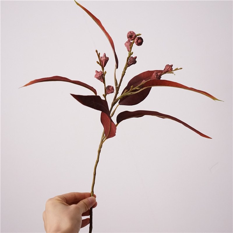 Simulated eucalyptus leaves with fruit