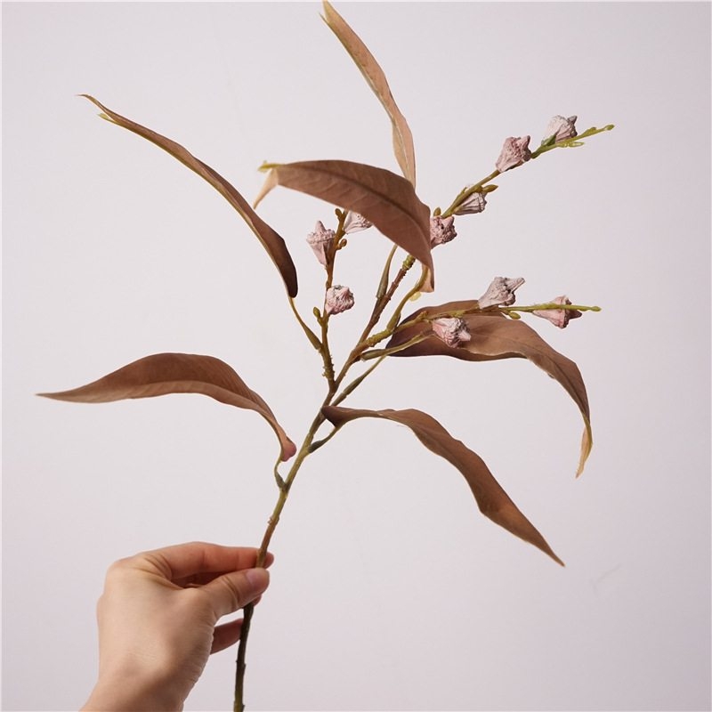 Simulated eucalyptus leaves with fruit