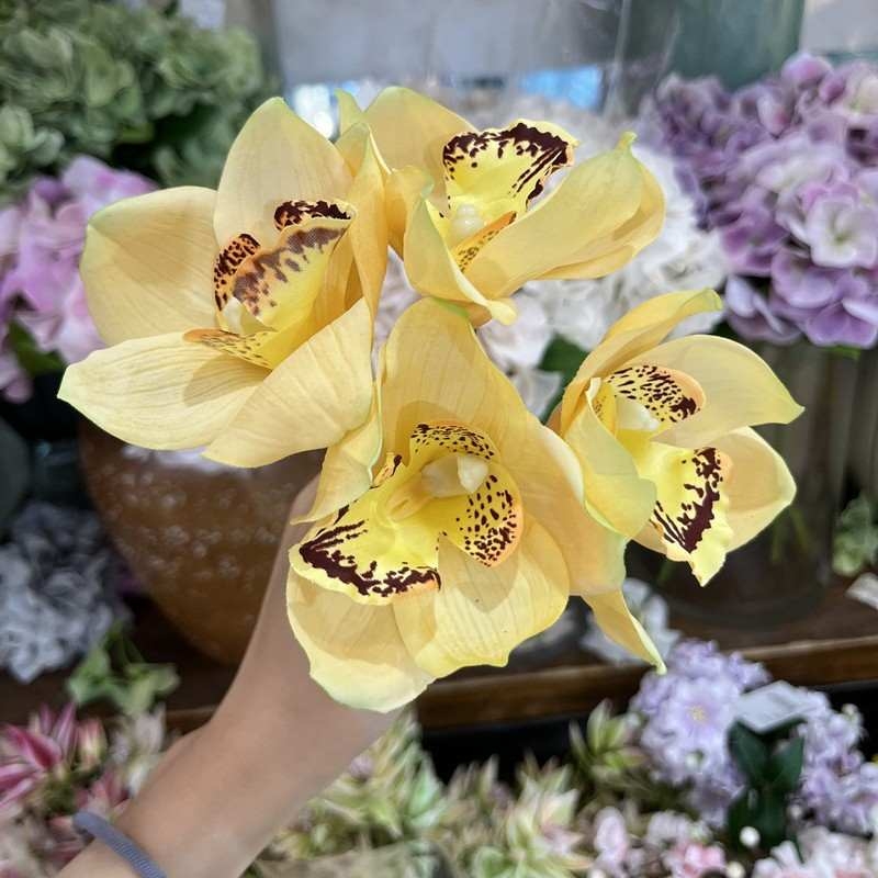 Artificial Cymbidium Orchid Bouquet