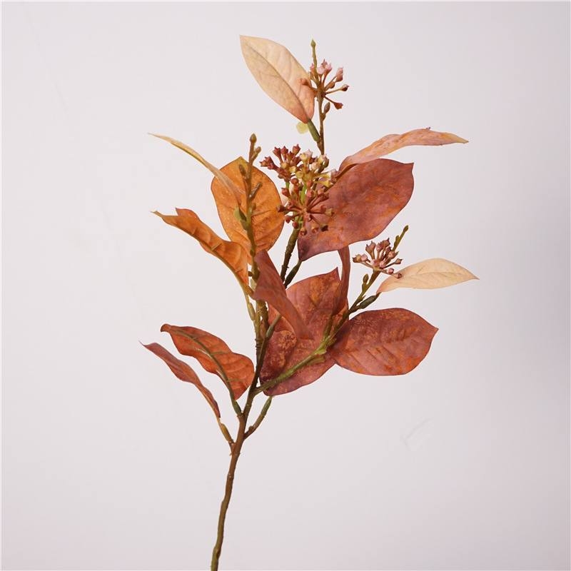 Simulated magnolia leaves