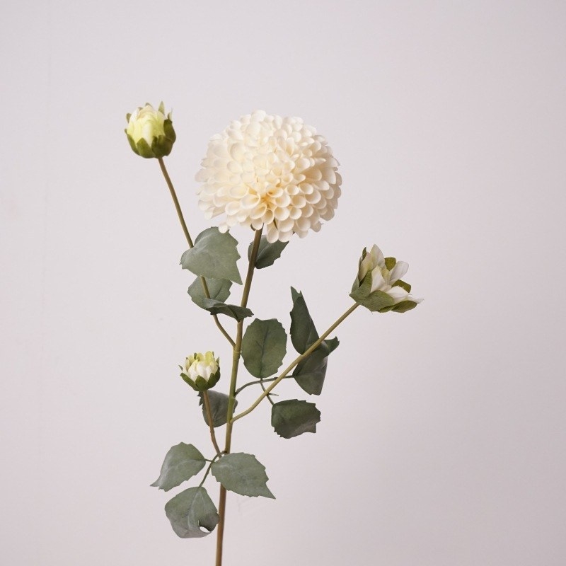 Simulated silk dahlia