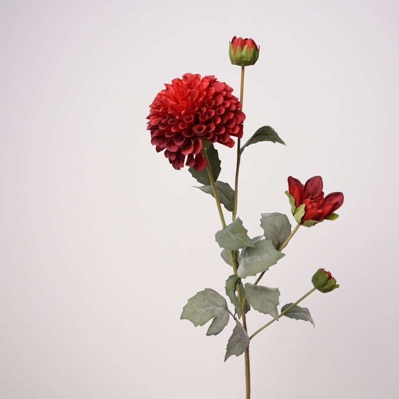Simulated silk dahlia