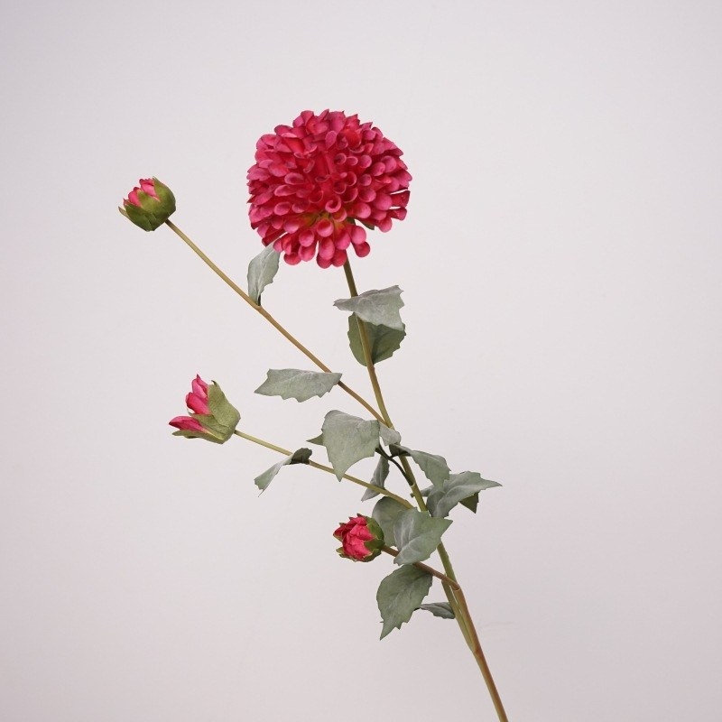 Simulated silk dahlia