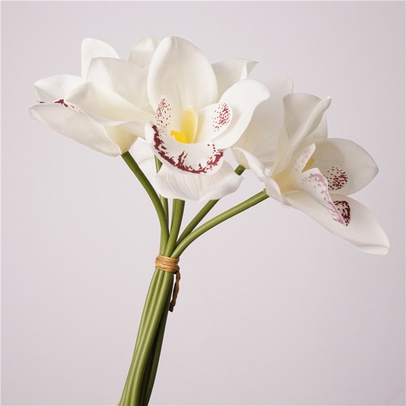 Simulated Cymbidium Orchid Bouquet