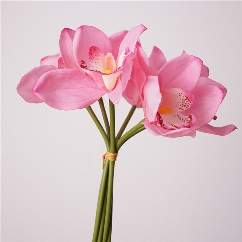 Simulated Cymbidium Orchid Bouquet