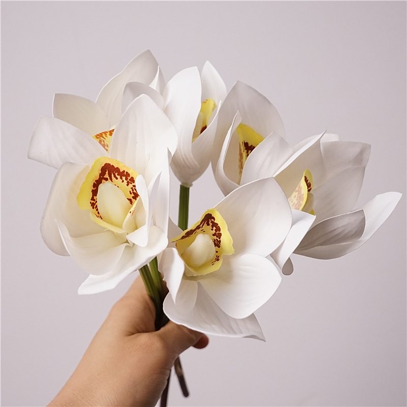 Fake Cymbidium Orchid Bouquet