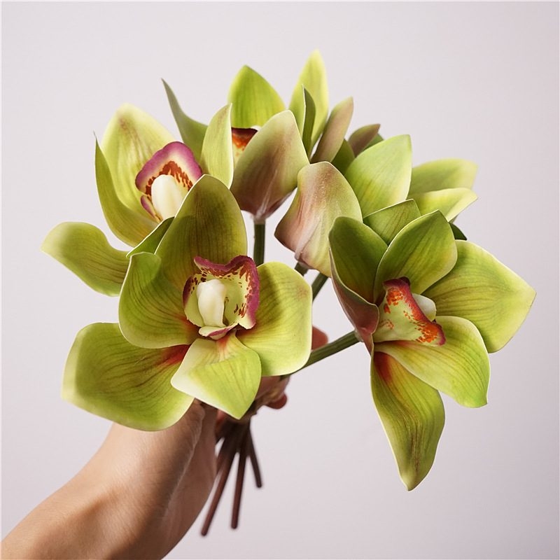 Fake Cymbidium Orchid Bouquet