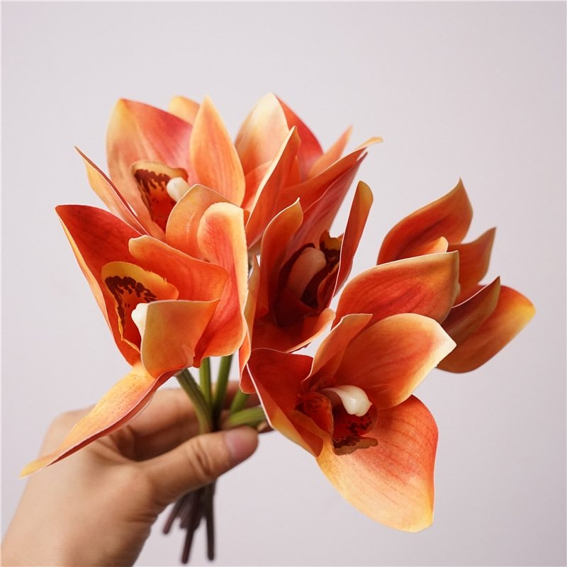 Fake Cymbidium Orchid Bouquet