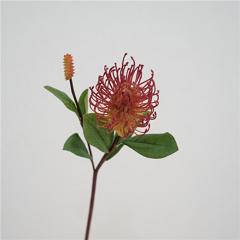 Artificial Pincushion Flower with two flower