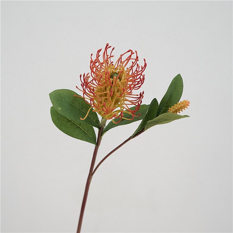 Artificial Pincushion Flower with two flower