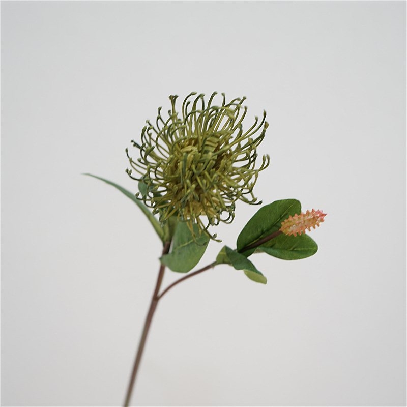 Artificial Pincushion Flower with two flower