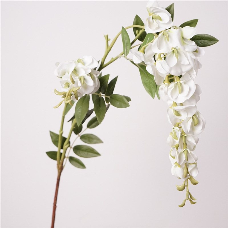 Artificial white wisteria flower