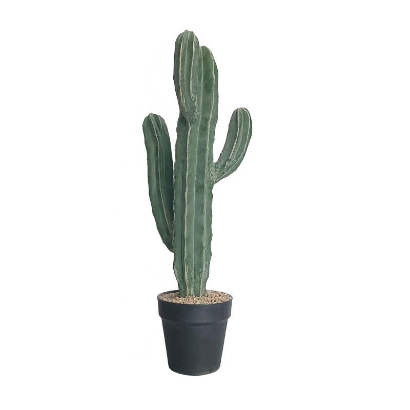 Artificial Four-stem Cactus Potted