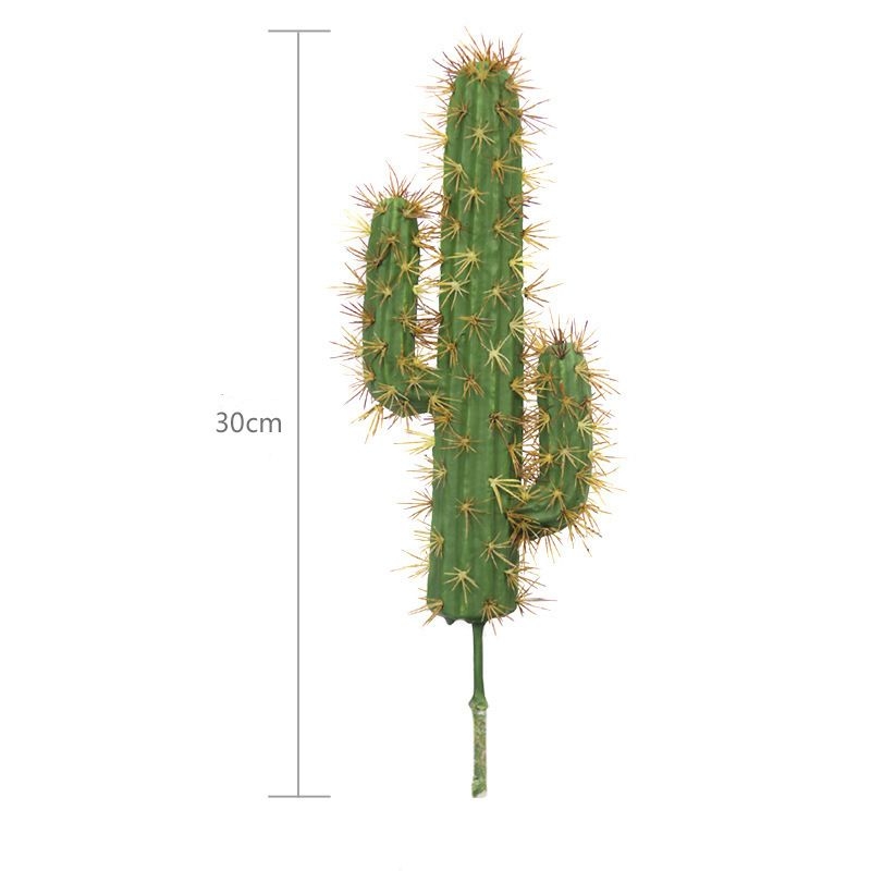 Simulated cylindrical cactus with three branches
