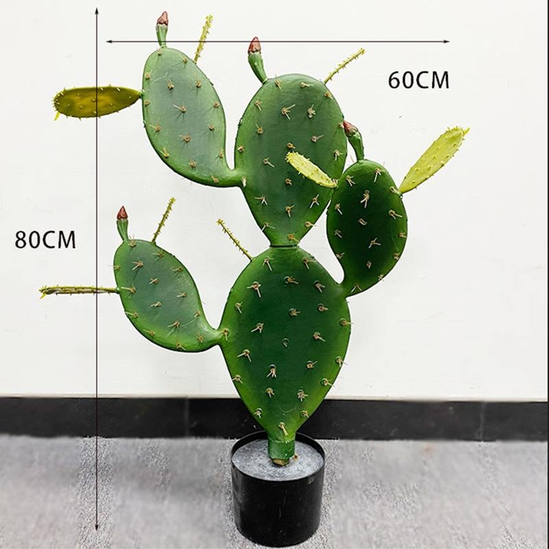 Simulation Flat Cactus Floor Decor
