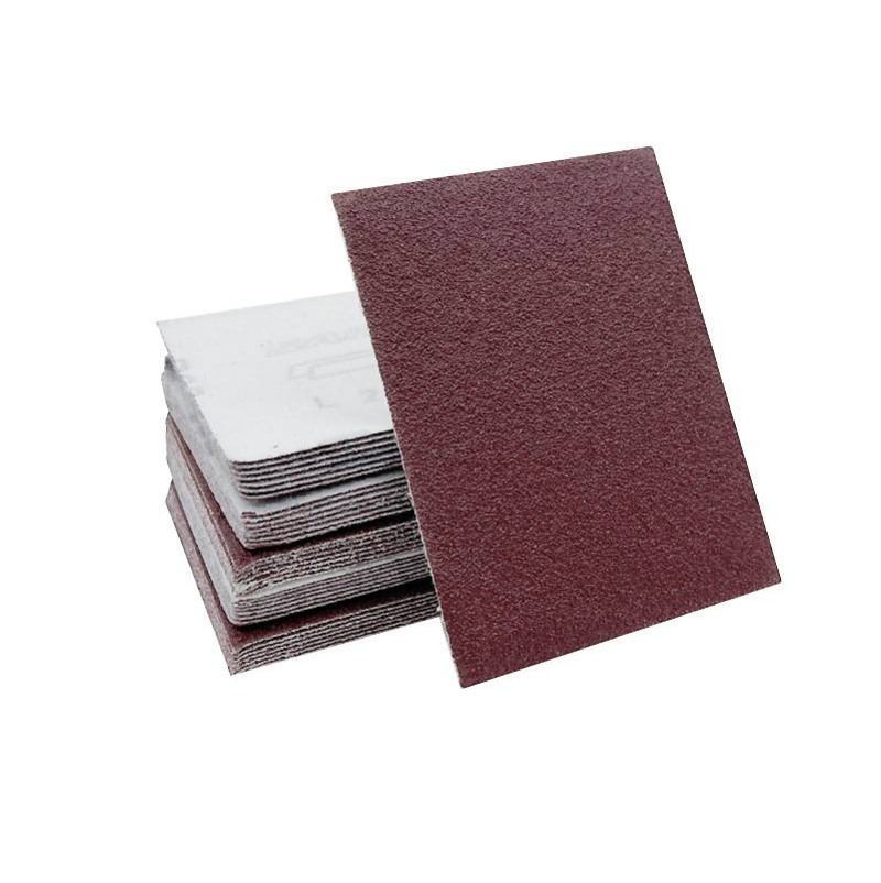 75*100MM rectangular flocked sandpaper sheet