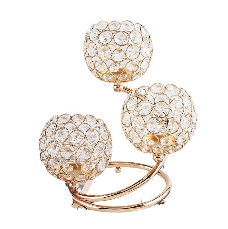 Wholesale Crystal metal candlestick