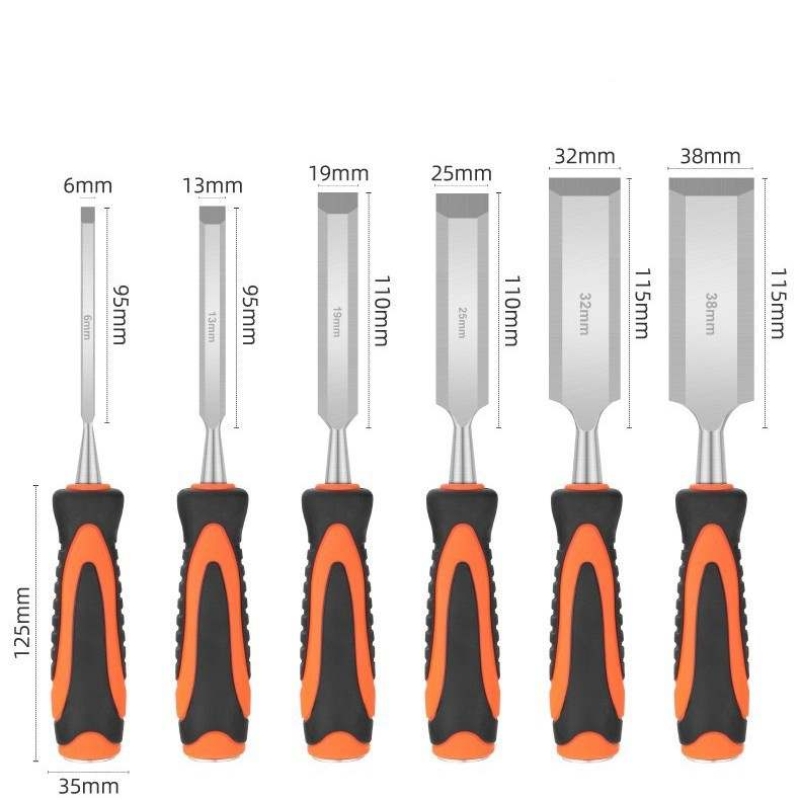Woodworking chisel set