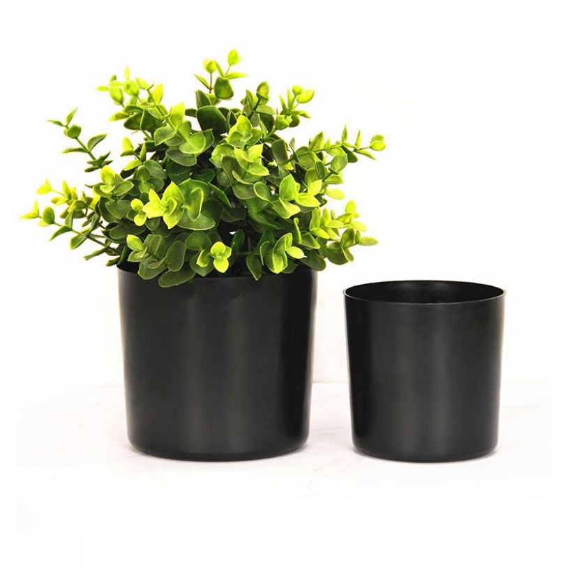 4 inches to 10 inches Plastic flower pots