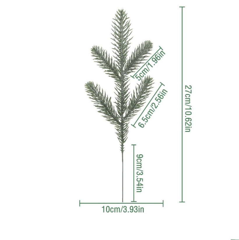 Five-branched simulated pine needles