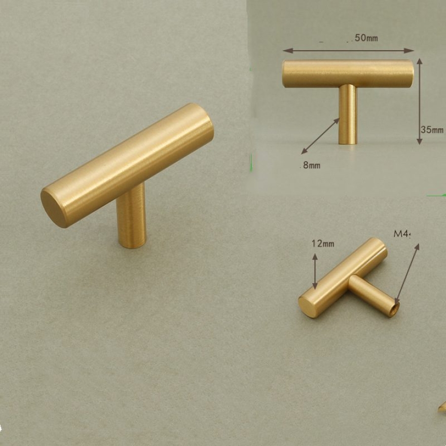 Brass hardware handles